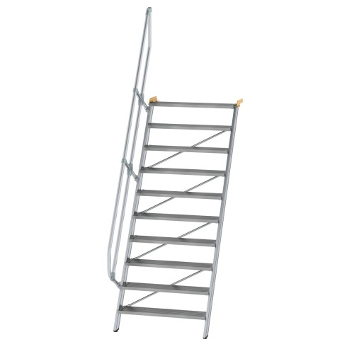 MUNK Treppe 60°  inkl. einen Handlauf, 1000mm Stufenbreite, 10 Stufen