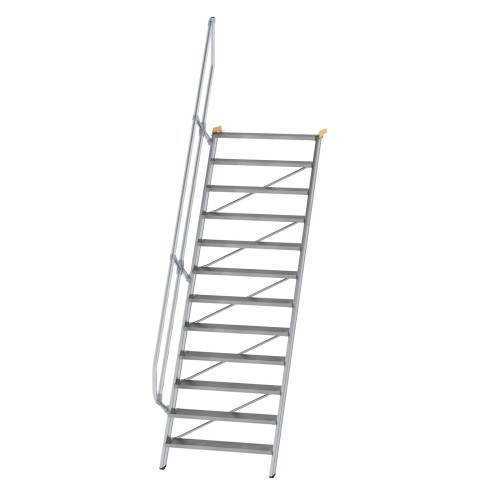MUNK Treppe 60°  inkl. einen Handlauf, 1000mm Stufenbreite, 12 Stufen
