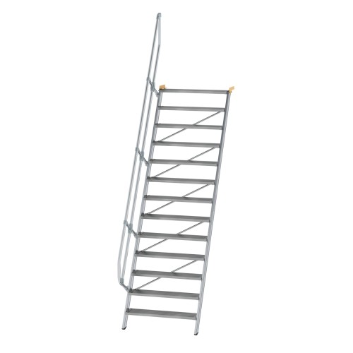 MUNK Treppe 60°  inkl. einen Handlauf, 1000mm Stufenbreite, 13 Stufen