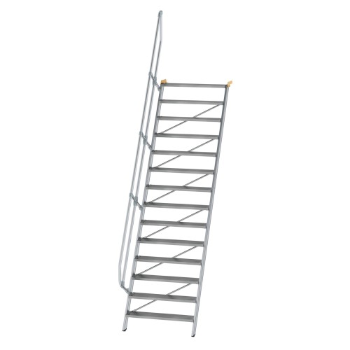 MUNK Treppe 60°  inkl. einen Handlauf, 1000mm Stufenbreite, 14 Stufen