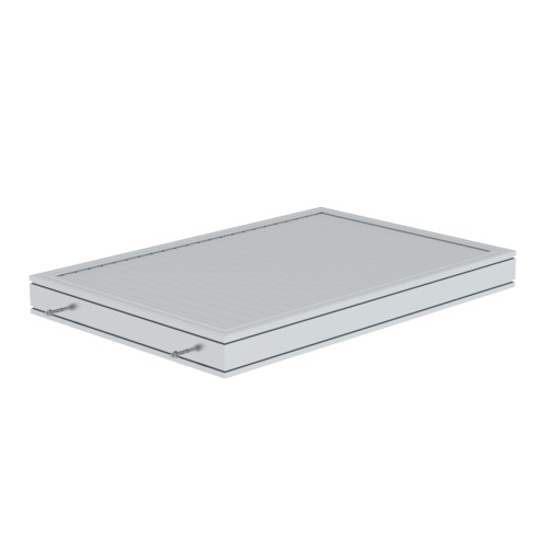 MUNK Plattform für Laufsteganlage Aluminium geriffelt Plattformlänge 1260mm