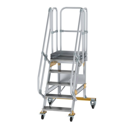 MUNK Plattformtreppe fahrbar 60° Stufenbreite 600mm 5 Stufen