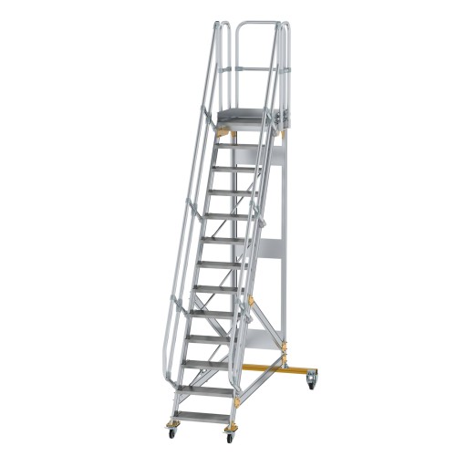 MUNK Plattformtreppe fahrbar 60° Stufenbreite 600mm 13 Stufen