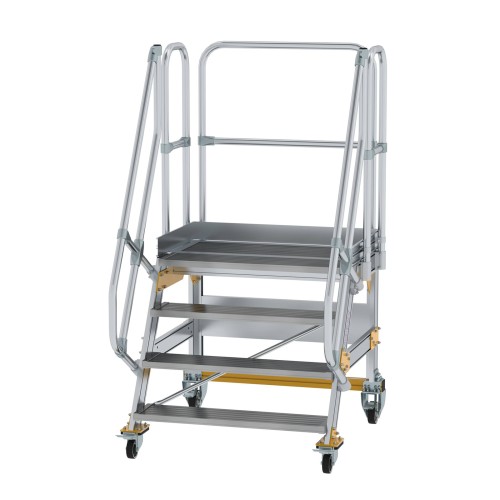 MUNK Plattformtreppe fahrbar 60° Stufenbreite 1000mm 4 Stufen