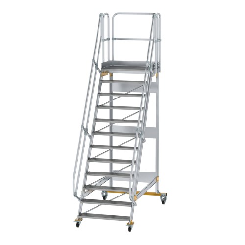 MUNK Plattformtreppe fahrbar 60° Stufenbreite 1000mm 12 Stufen