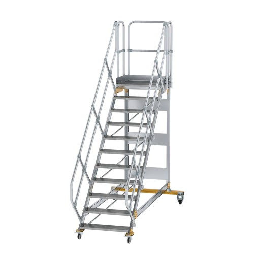 MUNK Plattformtreppe fahrbar 45° Stufenbreite 800mm 11 Stufen