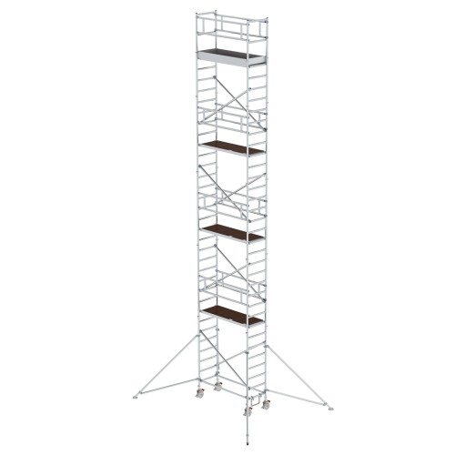 MUNK Aluminium-Rollgerüst mit Ausleger 1,80x0,75m Plattform 11,51m AH