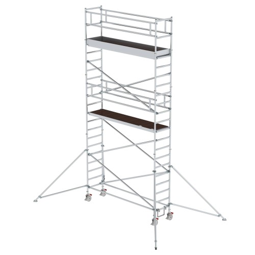 MUNK Aluminium-Rollgerüst mit Ausleger 3,00x0,75m Plattform 7,59m AH