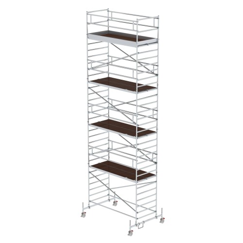 MUNK Rollgerüst mit Doppelplattform 1,35x3,00m Plattform, 10,35m AH