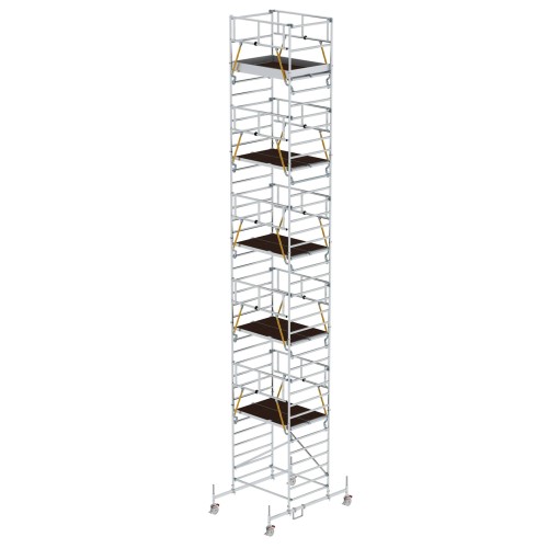 MUNK Rollgerüst SG mit Doppelplattform 1,35x1,80m Plattform 12,54m AH