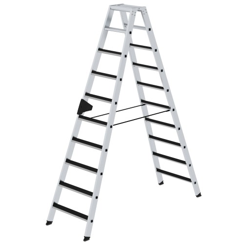 MUNK Stehleiter beidseitig begehbar mit clip-step 2x10 Stufen