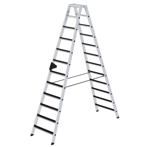 MUNK Stehleiter beidseitig begehbar mit clip-step 2x12 Stufen