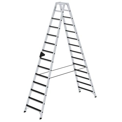 MUNK Stehleiter beidseitig begehbar mit clip-step 2x14 Stufen