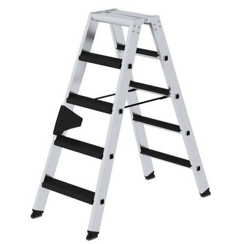 MUNK Stehleiter beidseitig begehbar mit relax-step 2x5 Stufen