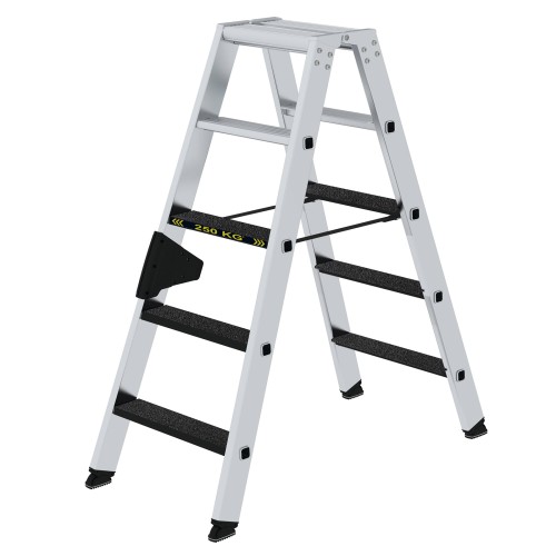 MUNK Stehleiter beidseitig begehbar mit clip-step R13 250kg 5 Stufen