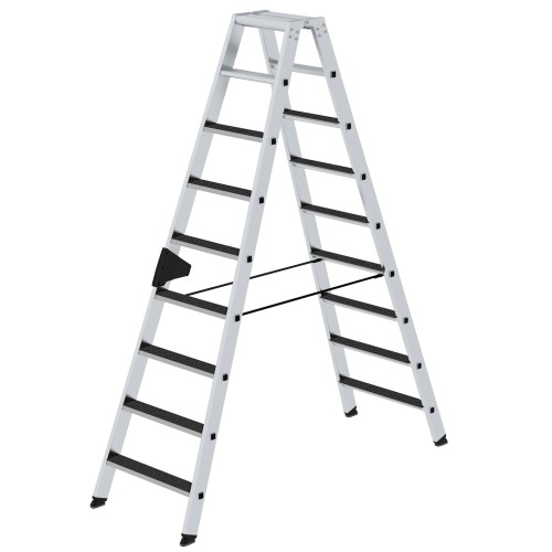 MUNK Stehleiter beidseitig begehbar mit clip-step R13 2x9 Stufen