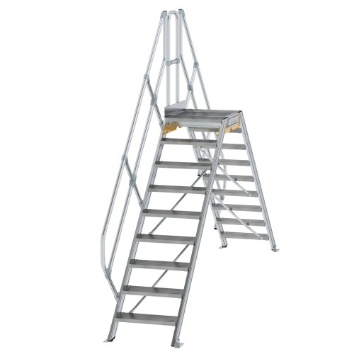 MUNK Überstieg 45° inkl. einen Handlauf, Stufenbreite 600mm, 2x9 Stufen