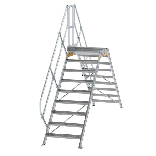 MUNK Überstieg 45° inkl. einen Handlauf, Stufenbreite 800mm, 2x9 Stufen