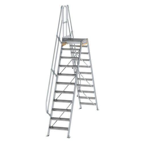 MUNK Überstieg 60° inkl. einen Handlauf, Stufenbreite 600mm, 2x11 Stufen