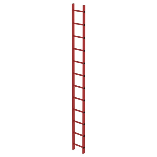 MUNK Schachtleiter aus GFK 300mm breit 12 Sprossen 3,36m lang