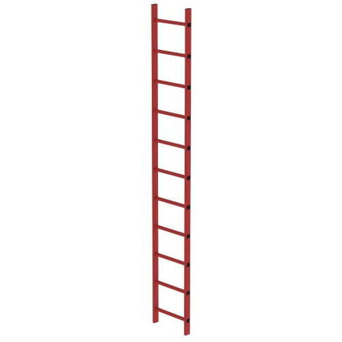 MUNK Schachtleiter aus GFK 400mm breit 11 Sprossen 3,08m lang