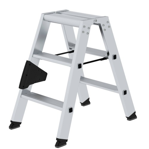MUNK Stehleiter mit ergo-pad beidseitig begehbar 2x3 Stufen