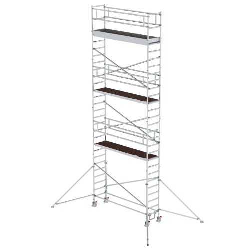 MUNK Aluminium-Rollgerüst mit Ausleger 3,00x0,75m Plattform 9,55m AH