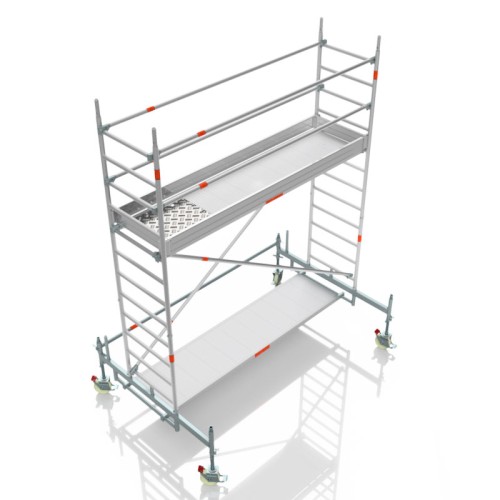 ROLLE Fahrbare Arbeitsbühne Rollgerüst Blizzard Gerüstsysteme 2,85x0,75m Typ 4601 AH 4,76m