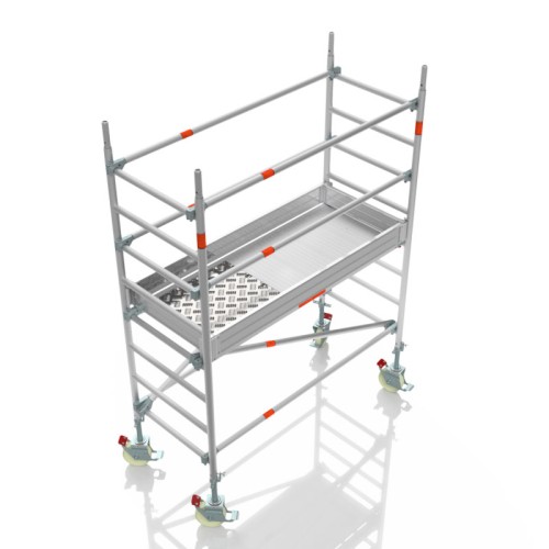 ROLLE Fahrbare Arbeitsbühne Rollgerüst Blizzard Gerüstsysteme 1,80x0,75m Typ 4603 AH 3,61m
