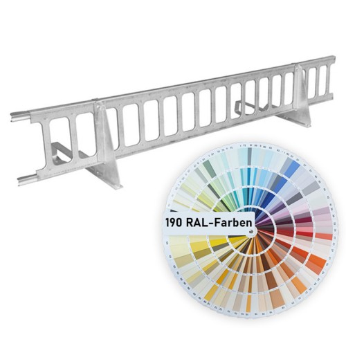 Schneefanggitter-Set, 1,5m lang, 7-teilig, max. 233kg/m Stützlast, verzinkt