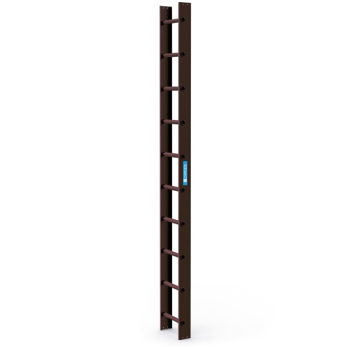 Zarges Dachleiter 10 Sprossen braun
