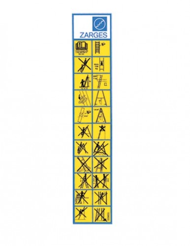 Zarges Hinweisschild