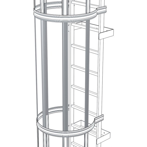 Zarges Rückenschutzstrebe 1.400mm Aluminium