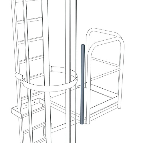 Zarges Verbindungsstütze 1.200mm für Steigleitern Edelstahl