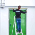ASC Eurostairs Stufenstehleiter einseitig eloxiert mit Plattform 12 Stufen ASC Eurostairs Stufenstehleiter einseitig eloxiert mit Plattform 12 Stufen-small