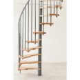 Minka Spindeltreppe Metallica Smart 38 - 305,5cm Geschosshöhe Buche Weiß Minka Spindeltreppe Metallica Smart 38 - 305,5cm Geschosshöhe Buche Weiß-small