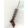 Minka Mittelholmtreppe Quatro Turn 38 - 298cm Geschosshöhe Walnuss Weiß Minka Mittelholmtreppe Quatro Turn 38 - 298cm Geschosshöhe Walnuss Weiß-small