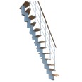 Minka Mittelholmtreppe Quatro 38 - 298cm Geschosshöhe Buche Weiß Minka Mittelholmtreppe Quatro 38 - 298cm Geschosshöhe Buche Weiß-small