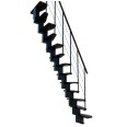 Minka Mittelholmtreppe Quatro 38 - 298cm Geschosshöhe Walnuss Schwarz Minka Mittelholmtreppe Quatro 38 - 298cm Geschosshöhe Walnuss Schwarz-small