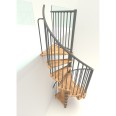 Minka Spindeltreppe Spiral Smart 38 - 305,5cm Geschosshöhe Buche Grau 100cm Durchmesser Minka Spindeltreppe Spiral Smart 38 - 305,5cm Geschosshöhe Buche Grau 100cm Durchmesser-small