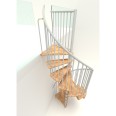 Minka Spindeltreppe Spiral Smart 38 - 305,5cm Geschosshöhe Buche Weiß 100cm Durchmesser Minka Spindeltreppe Spiral Smart 38 - 305,5cm Geschosshöhe Buche Weiß 100cm Durchmesser-small