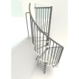 Minka Spindeltreppe Spiral Smart 38 - 305,5cm Geschosshöhe Weiß Grau 120cm Durchmesser Minka Spindeltreppe Spiral Smart 38 - 305,5cm Geschosshöhe Weiß Grau 120cm Durchmesser-small