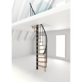 Minka Spindeltreppe Suono Smart 38 - 305,5cm Geschosshöhe Buche Schwarz für 120x68cm Deckenöffnung Minka Spindeltreppe Suono Smart 38 - 305,5cm Geschosshöhe Buche Schwarz für 120x68cm Deckenöffnung-small