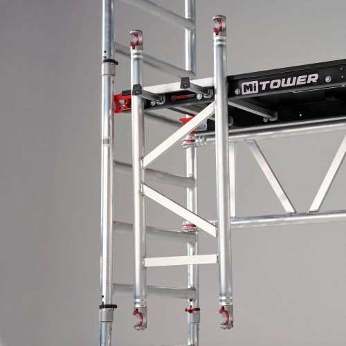 Altrex MiTower 1-Personen-Gerüst Aluminium mit Holz-Plattform 0,75x1,27m 5,20m AH