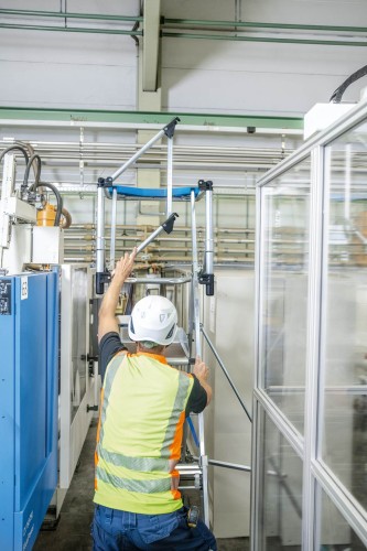 Zarges Teleskop Plattformleiter ZAP Masterflex Plus S gebördelt 4-7 Stufen
