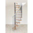 Minka Spindeltreppe Metallica Smart 38 - 305,5cm Geschosshöhe Buche Weiß Minka Spindeltreppe Metallica Smart 38 - 305,5cm Geschosshöhe Buche Weiß-small