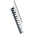 Minka Mittelholmtreppe Quatro 38 - 298cm Geschosshöhe Walnuss Grau Minka Mittelholmtreppe Quatro 38 - 298cm Geschosshöhe Walnuss Grau-small