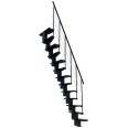 Minka Mittelholmtreppe Quatro 38 - 298cm Geschosshöhe Walnuss Schwarz Minka Mittelholmtreppe Quatro 38 - 298cm Geschosshöhe Walnuss Schwarz-small