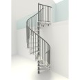 Minka Spindeltreppe Spiral Smart 38 - 305,5cm Geschosshöhe Weiß Grau 120cm Durchmesser Minka Spindeltreppe Spiral Smart 38 - 305,5cm Geschosshöhe Weiß Grau 120cm Durchmesser-small