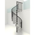 Minka Spindeltreppe Spiral Smart 38 - 305,5cm Geschosshöhe Weiß Schwarz 120cm Durchmesser Minka Spindeltreppe Spiral Smart 38 - 305,5cm Geschosshöhe Weiß Schwarz 120cm Durchmesser-small